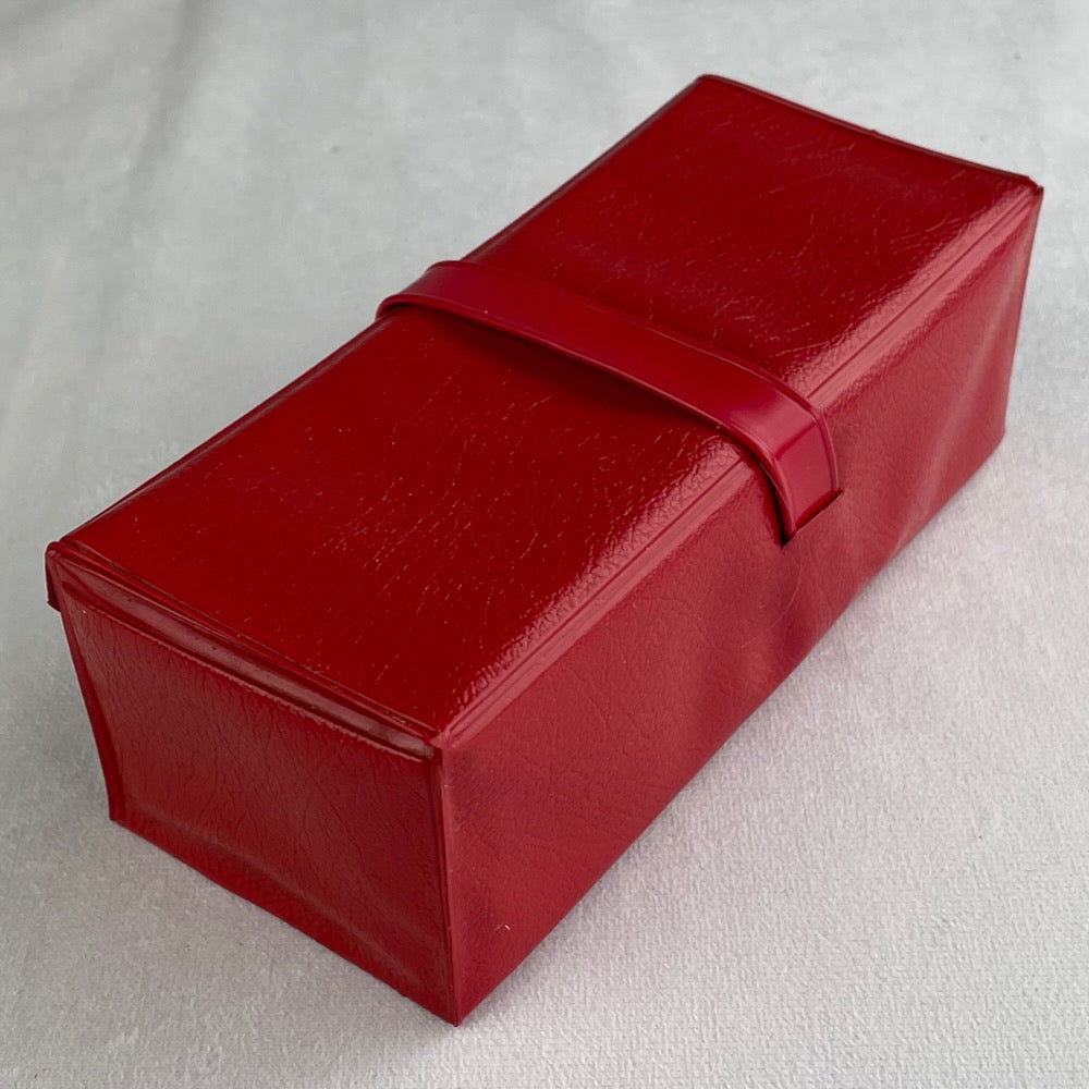 222 / 222K Singer Red Vinyl Cased Attachment Set for Sale.