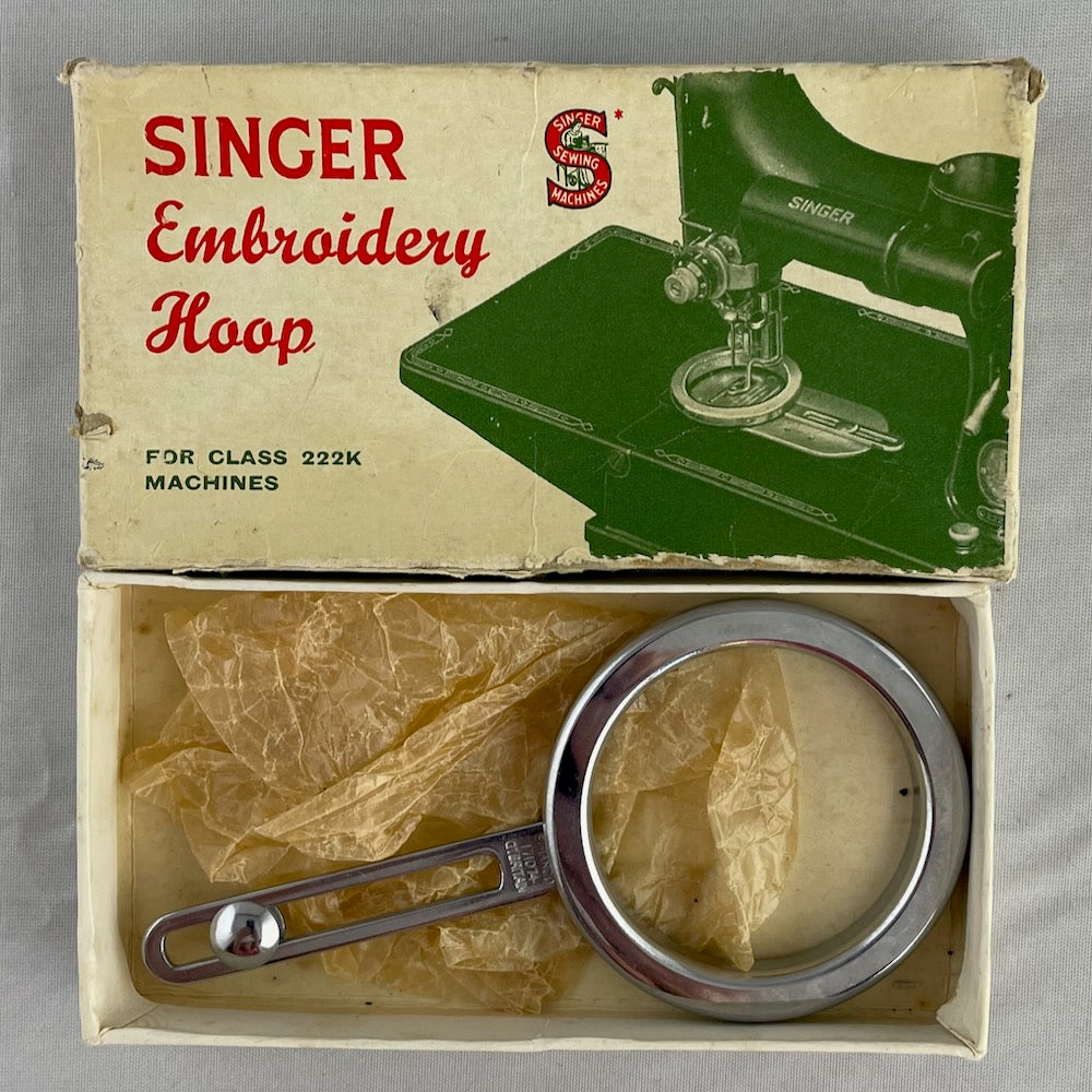 Singer 222K embroidery hoop