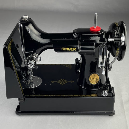 .1 - 1950 Singer 221 Featherweight for Sale. EF692329. US Voltage.