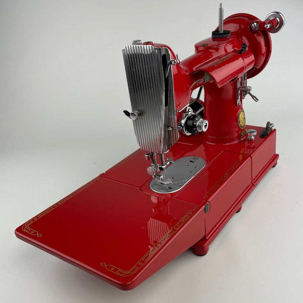 red painted Singer 222K 222 Featherweight