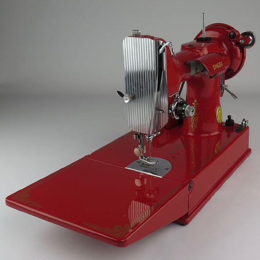 1948 Featherweight 221 Refurbished in Thunderbird (1955) Torch Red