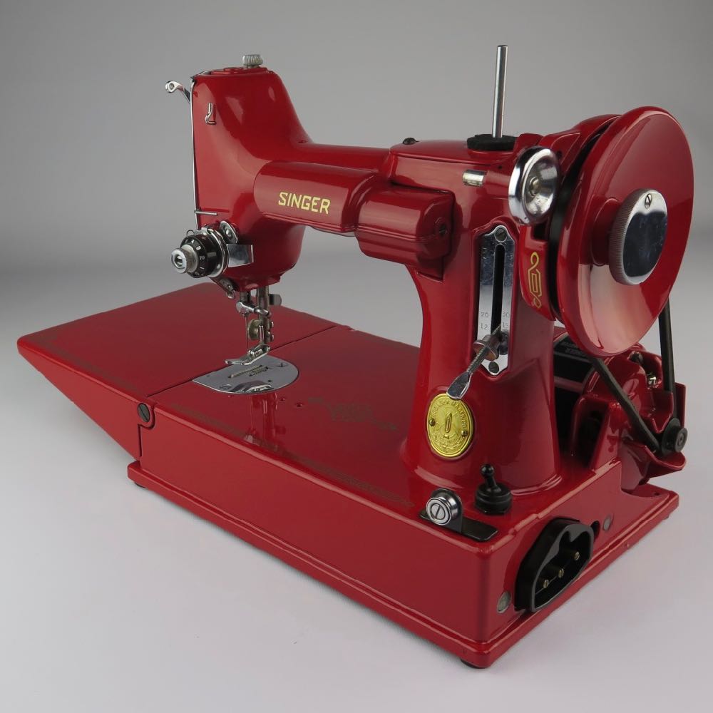 1948 Featherweight 221 Refurbished in Thunderbird (1955) Torch Red